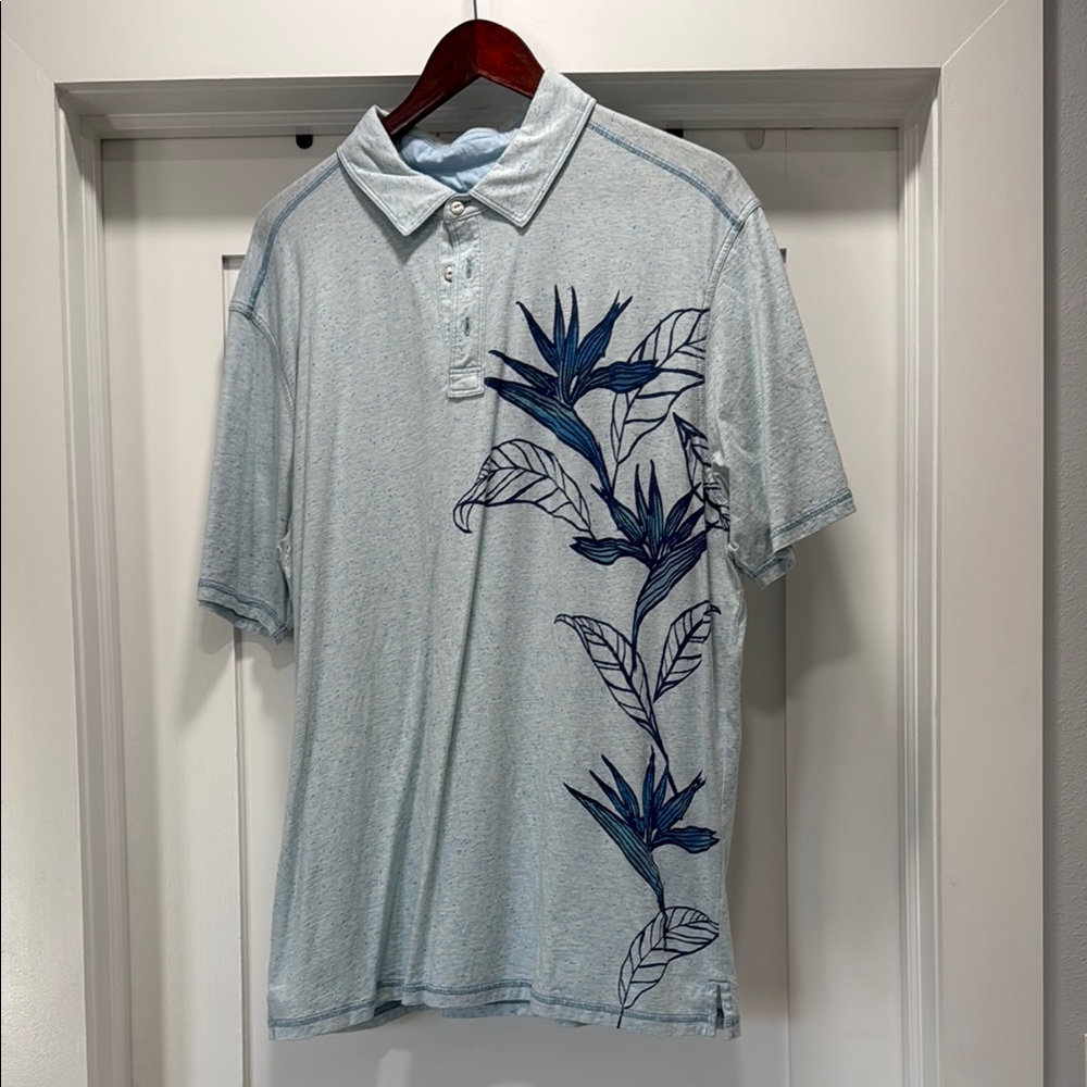 Tommy Bahama Blue Botanical Polo Shirt